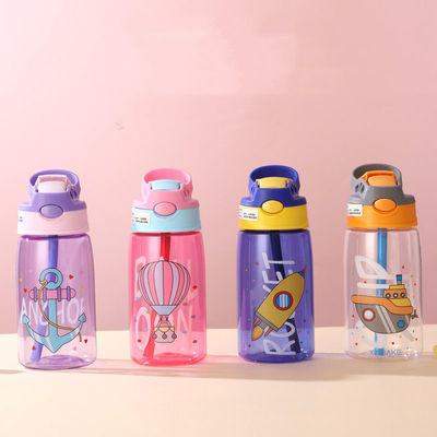 Back to School Kids Water Sippy Cup Portable Children's Cup with Straw and Handle