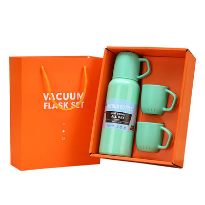 Customizable Logo Drinkware Set with 304 Stainless Steel Vacuum Insulated Cup and 3 Lids