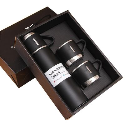 Vacuum Insulated Water Bottle Set 304 Stainless Steel Thermos Mug for Business Travel