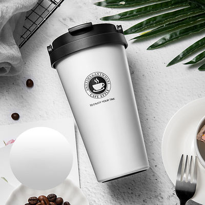 Direct Supply 500ml Stainless Steel Vacuum Insulated Coffee Cup with Custom Pattern