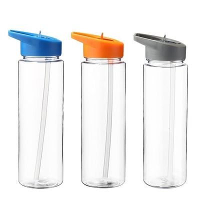 750ml Transparent Plastic Sports Travel Water Bottle for Boiling Water Transparent