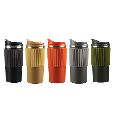 Custom 450ml Stainless Steel Insulated Coffee Mug WITH LID for Keeping Drinks Hot/Cold