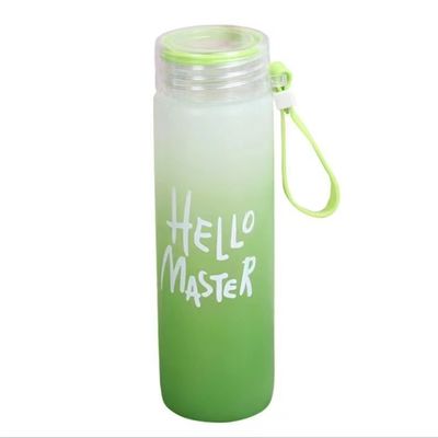 Leak Proof Lid Glass Water Bottle Custom Desgin for Unisex Hiking Country Business Gifts