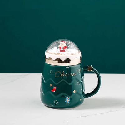 2024 Pretty Christmas Snowball Ceramic Mug Gift Set with All Accessories and Cute Mug