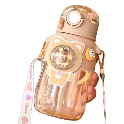 680ml Plastic Water Bottle With Straw for Back to School Purple Custom Color Occasion