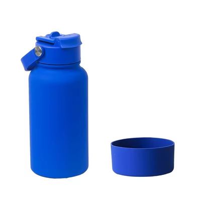 Insulated Vacuum Double Walled Stainless Steel Tumbler Cups with Lids and Handle 1 Piece
