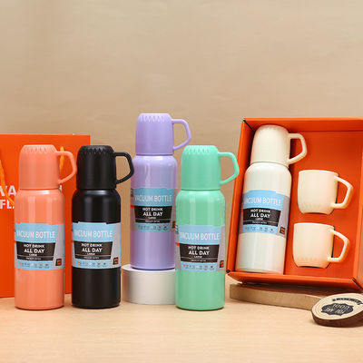 Business Three-lid Stainless Vacuum Water Cup Gift Set Applicable to All Situations