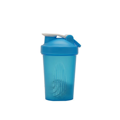 400ML BPA Free Plastic Sports Protein Powder Mixing Shake Water Cup with Scale and Lid