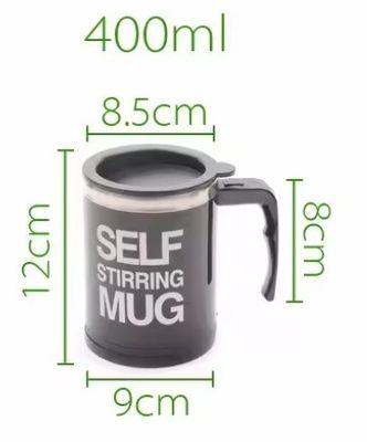 Convenient Portable Electric Stirring Coffee Milk Bottle 450ml Stainless Steel Tumbler