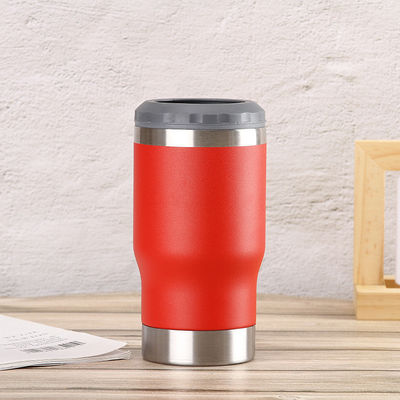 14oz Multi-color Cold Cans Vacuum Insulated Beer Cooler with American Style Design