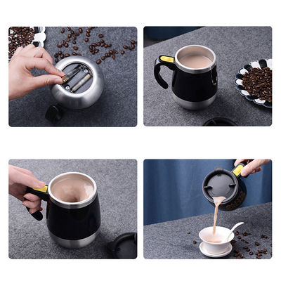 1 Piece Double Insulated Self Stirring Mug Electric Lazy Automatic Mixing Stainless Steel Travel Coffee Mug