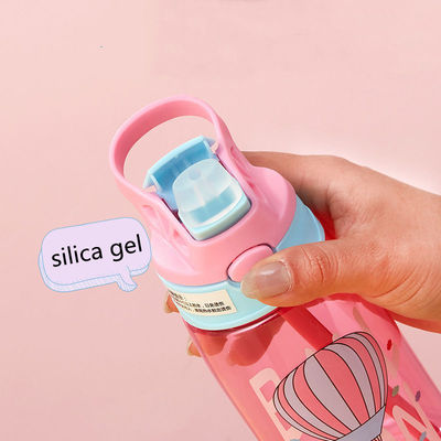 Back to School Kids Water Sippy Cup Portable Children's Cup with Straw and Handle