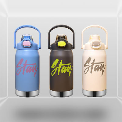 Super Newest Style Children Cute Cartoon Vacuum Flasks Kids Insulated Flask Thermal Water Bottle with Straw
