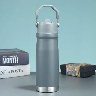 500ml/650ml Stainless Steel Vacuum Flask Portable Outdoor Sports Drinkware with Handle