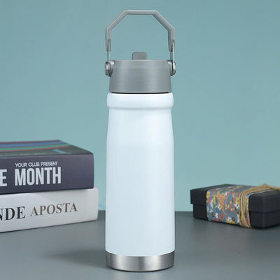 500ml/650ml Stainless Steel Vacuum Flask Portable Outdoor Sports Drinkware with Handle