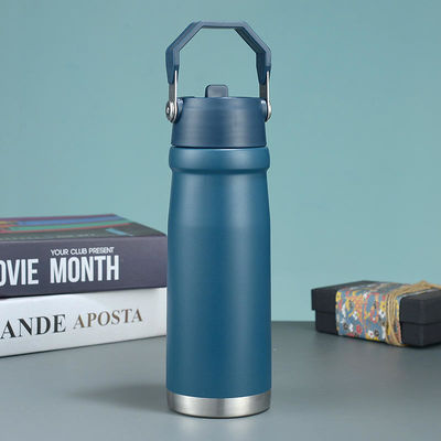 304 Stainless Steel Double Walled Sublimation Logo Bottle Drinkware With Handle For Water Travel Business