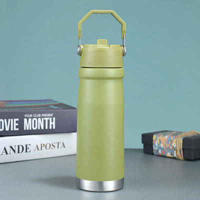 304 Stainless Steel Double Walled Sublimation Logo Bottle Drinkware With Handle For Water Travel Business