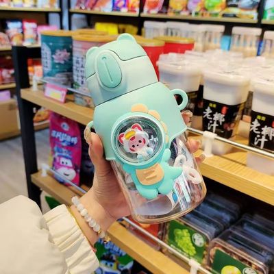 600ml Leakproof Drinking Cup Reusable and Colorful for Children's School