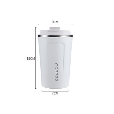500ml Stainless Steel Vacuum Insulated Coffee Travel Mug for Home Office Restaurant