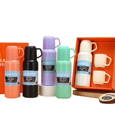550ml Capacity Insulated Double-layer Stainless Steel Metal Thermos Cup Set for All