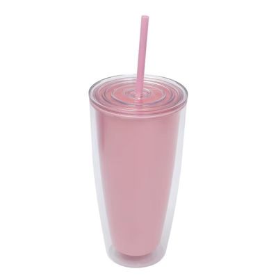 Direct Drinking Double Wall 750ml Water Bottle With Lid And Straw Coffee Tumbler Cups