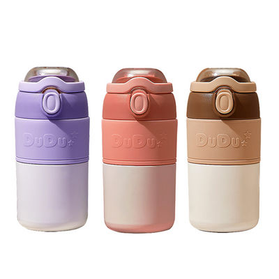Business Gifts High Grade Double Wall Stainless Steel Water Bottle with Straw Cup Set