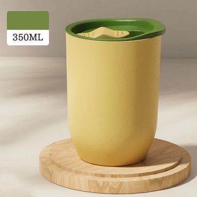 12oz Eco-friendly AS Plastic Coffee Mug Cups for Modern Design Accessories With Straw