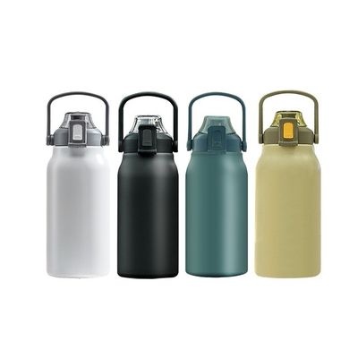 Custom Stainless Steel Water Bottle with Straw Handle Lid Inner 316 and Outer 304