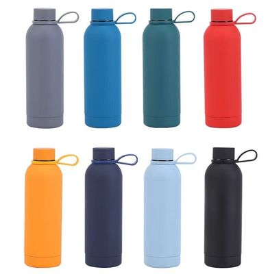 304 Stainless Steel Double Wall Insulated Vavuum Narrow Mouth Bottle Customized Color