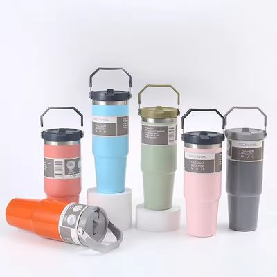 20oz 30oz Stainless Steel Vacuum Insulated Tumbler With Handle Lid for Office/Car/Home