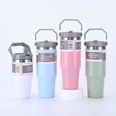 10. Number of Pieces 1 Tumbler With Handle Stainless Steel Coffee Tumbler 20 Oz 30 Oz