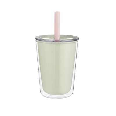 Straw Cup Custom Double Wall Plastic Water Bottle With Straw for Large Capacity Beverages