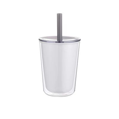Straw Cup Custom Double Wall Plastic Water Bottle With Straw for Large Capacity Beverages