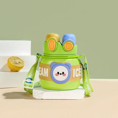 Portable Straw Water Bottle for Kids Made of 316 Stainless Steel and Thermal Insulation