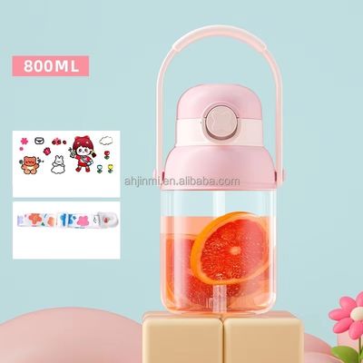 Minimalist Design Style 800ml Plastic Bottle for Outdoor Sports Kettle by Adults