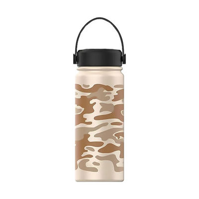 Adults' 600ml Stainless Steel Water Bottle with Straw Double Wall Vacuum Insulated
