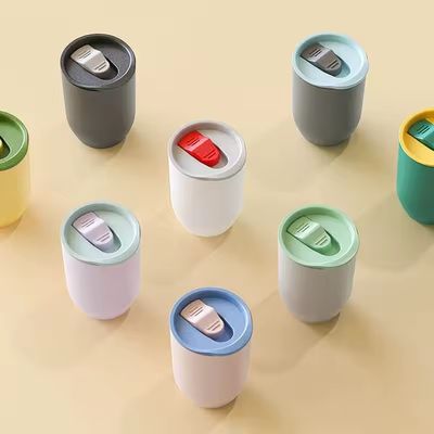 Travel Occasion 12oz AS Plastic Colorful Wine Tumbler with Lids Modern Design Eco-friendly