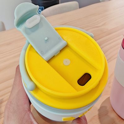 304 Stainless Steel Water Bottle With Lid 420ml Portable Creative Cute Straight Drink