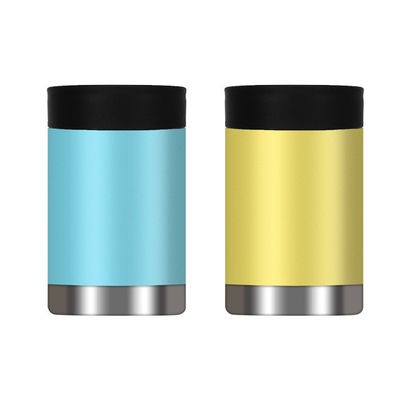 Stainless Steel Custom Logo Metal Double Wall Insulated Can Cooler for Office/Car/Home