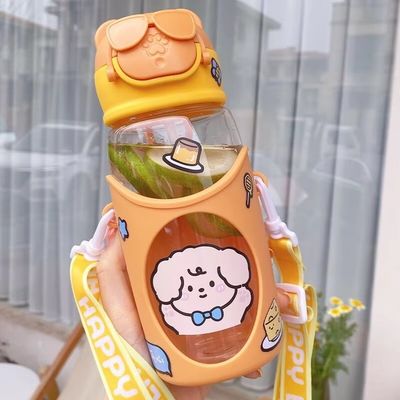 Large Capacity Portable Straw Drinking Water Bottle Cup for Outdoor Sports Many Colors