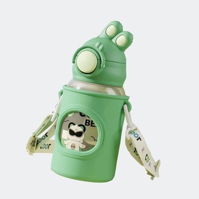 680ml Capacity Crooked Rabbit Ear Water Bottle Must-Have for Kids' Outdoor Adventures