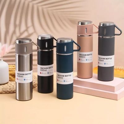 300g Capacity 500ml Double-Wall Stainless Steel Thermos Water Bottle for Custom Logo