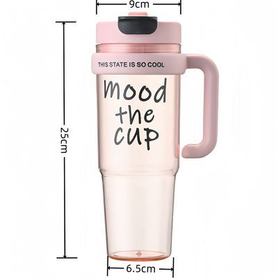 Plastic Water Cup 900ml BPA Free Spray Bottle for Girls Outdoor Sports and Travel