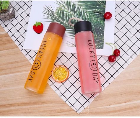 Stocked 400ml Glass Water Bottle for Hiking and Outdoor Activities Custom Made Accepted