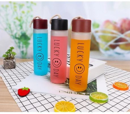 Stocked 400ml Glass Water Bottle for Hiking and Outdoor Activities Custom Made Accepted