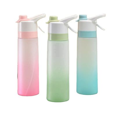 Outdoor Fitness Space 156g Large-Capacity Gradient Color Sports Water Cup with Straw