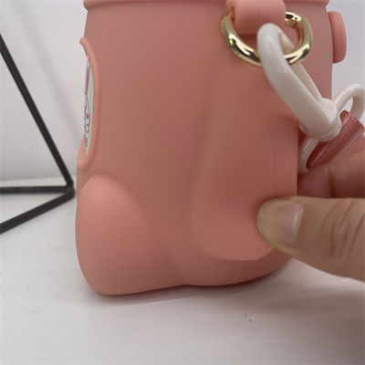 442.3g Big Capacity Stainless Steel Vacuum Flask with Cute Big Ears Rabbit Back Strap