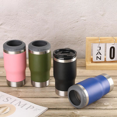 Customized Color Stainless Steel 14oz Double-Wall Vacuum Can Cooler for Stocked Market