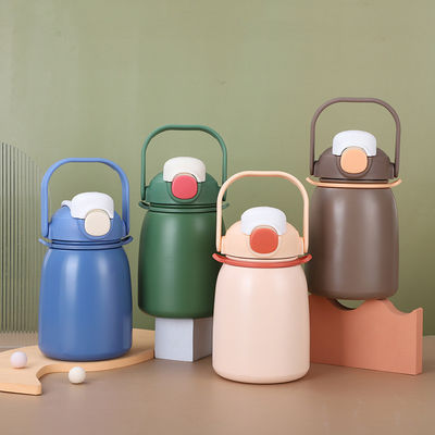 Back to School Stainless Steel Water Bottle 800ml Insulated Vacuum Flasks with Straw