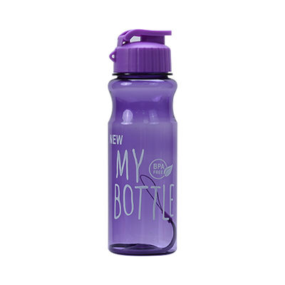 Unisex Sport Custom Logo BPA Free Plastic Drinking Water Bottles WITH LID for Accessories
